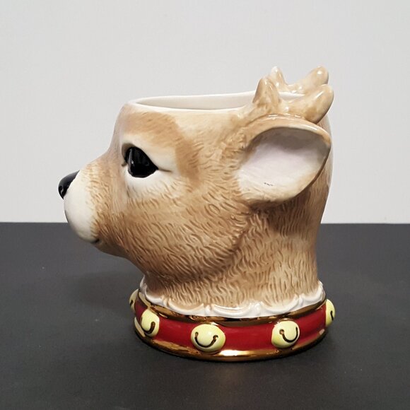 NEW RARE Williams Sonoma Twas the Night Before Christmas Reindeer Figural Mug - Picture 3 of 7
